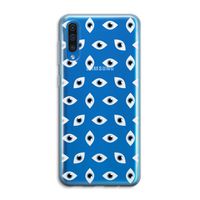 Eyes pattern: Samsung Galaxy A50 Transparant Hoesje