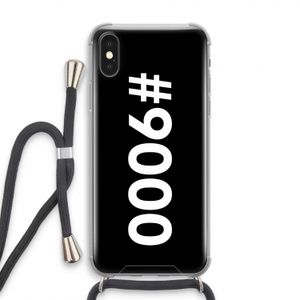 #9000: iPhone X Transparant Hoesje met koord