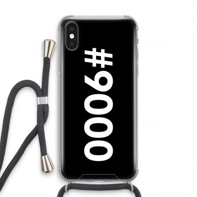 #9000: iPhone X Transparant Hoesje met koord