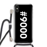#9000: iPhone X Transparant Hoesje met koord