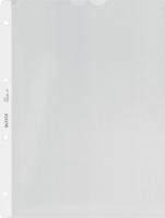 Leitz geperforeerde showtas Premium, ft A4, PP, copy safe, transparant, pak van 100 stuks Leitz geperforeerde showtas Premium, ft A4, PP, copy safe, transparant, pak van 100 stuks