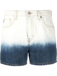 Love Moschino short en jean à effet dégradé - Bleu