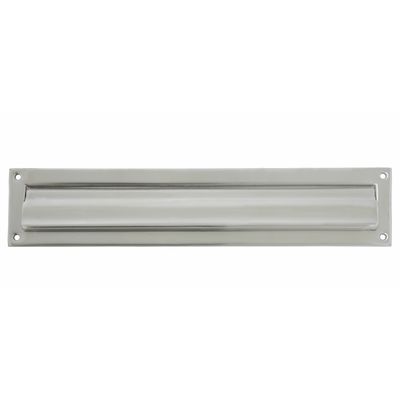 Brievenbusklep - zilver - RVS - 34,2 x 7,3 cm - energiebesparende brievenbusklep