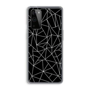 Geometrische lijnen wit: OnePlus 9 Pro Transparant Hoesje
