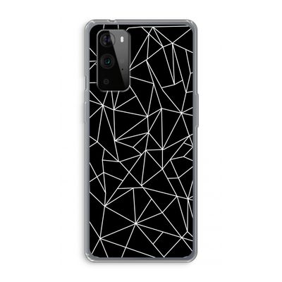 Geometrische lijnen wit: OnePlus 9 Pro Transparant Hoesje