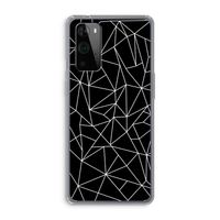 Geometrische lijnen wit: OnePlus 9 Pro Transparant Hoesje