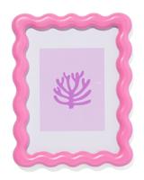 HEMA Fotolijst 15x20cm Roze Hout Golven (felroze)