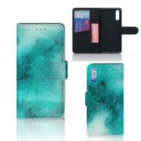 Hoesje Huawei P20 Painting Blue | Portemonnee hoesje
