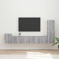 Tv-meubelset Wandgemonteerd 3 pcs Grijs Sonoma Bewerkt hout