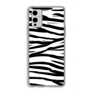 Zebra pattern: OnePlus 9 Transparant Hoesje