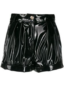 Philipp Plein short court à taille haute - Noir