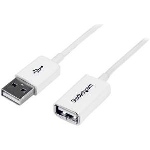 StarTech.com 3 m witte USB-verlengkabel A-naar-A M/F