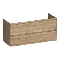 Brauer Inspire - Onderkast - 120 cm - met 2 Softclose Lades Greeploos en 2 Sifon Uitsparingen - Sunlit