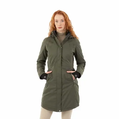 Anky Longcoat Jas donkergroen maat:l