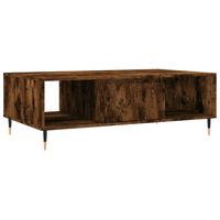 vidaXL Salontafel 104x60x35 cm bewerkt hout gerookt eikenkleurig - thumbnail