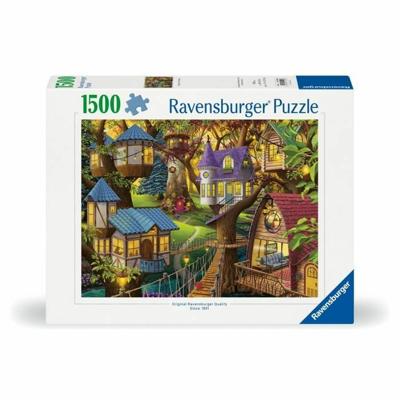 Puzzel Ravensburger Crepúsculo en las copas de los árboles 1500 Onderdelen