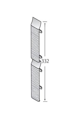 Stootvoegverbinding 332 mm (voor dubbel rabat) - Eurotexx