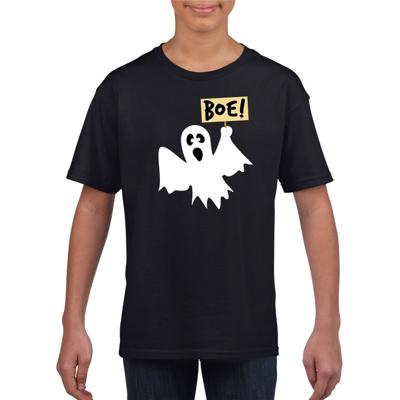 Halloween spook - vekleed t-shirt - zwart - voor kinderen - kleding