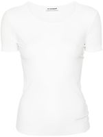 Jil Sander t-shirt stretch à col rond - Blanc