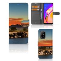 OPPO Reno5 Z | A94 5G | Telefoonhoesje | Met pasjeshouder | Olifanten