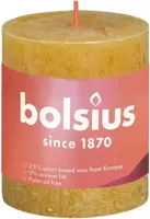 Bolsius stompkaars rustiek shine 6.8x8cm honeycomb yellow Bolsius stompkaars rustiek shine 6.8x8cm honeycomb yellow