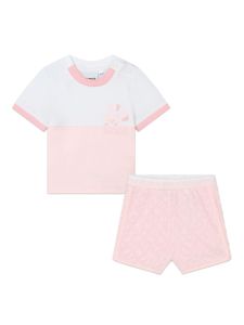 BOSS Kidswear ensemble short-haut en jersey à logo imprimé - Rose