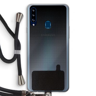 Musketon Halftone: Samsung Galaxy A20s Transparant Hoesje met koord