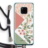 Sweet heaven geometrics: Huawei Mate 20 Pro Transparant Hoesje met koord