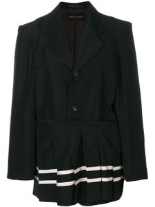 Comme Des Garçons Pre-Owned veste à détails plissés - Noir