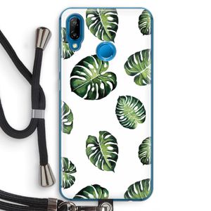 Tropische bladeren: Huawei P20 Lite Transparant Hoesje met koord