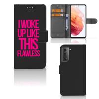 Samsung Galaxy S21 Hoesje met naam Woke Up - Origineel Cadeau Zelf Maken Samsung Galaxy S21 Hoesje met naam Woke Up - Origineel Cadeau Zelf Maken