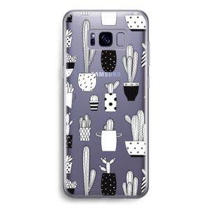Cactusmotief: Samsung Galaxy S8 Transparant Hoesje