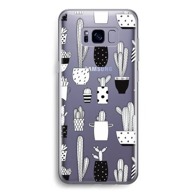 Cactusmotief: Samsung Galaxy S8 Transparant Hoesje