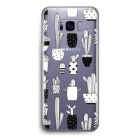 Cactusmotief: Samsung Galaxy S8 Transparant Hoesje