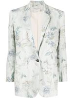 Forte Forte blazer boutonné à fleurs - Tons neutres