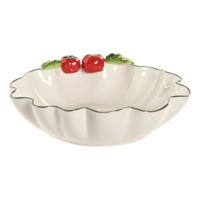 Saladekom Home ESPRIT Wit Rood Groen Keramiek Saladekom Home ESPRIT Wit Rood Groen Keramiek