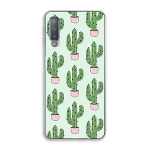 Cactus Lover: Samsung Galaxy A7 (2018) Transparant Hoesje