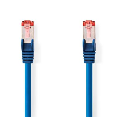 Nedis CAT6 Netwerkkabel | RJ45 Male | RJ45 Male | S/FTP | 10.0 m | Rond | LSZH | Blauw | Label - CCGL85221BU100