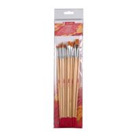 Talens art creation • oil & acrylic brush set polyester 10pcs