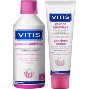 Vitis Gezond Tandvlees Kit Tandpasta + Mondspoelmiddel Kit