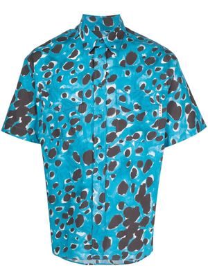 Marni chemise imprimée à manches courtes - Bleu