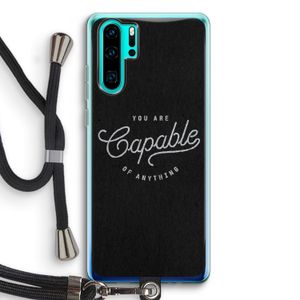 Capable: Huawei P30 Pro Transparant Hoesje met koord