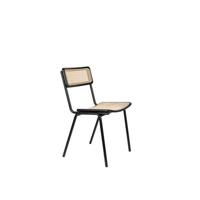 Zuiver Jort Eetkamerstoelen Naturel|Zwart - Set van 2