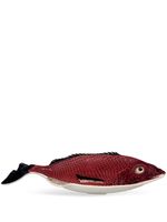 Bordallo Pinheiro assiette 'Peixes' - Rouge