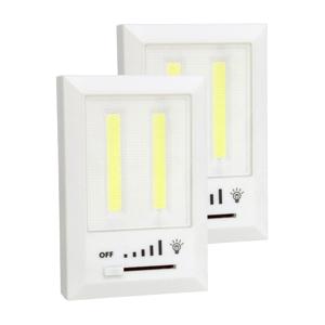 Kastlampen - 2x - dimmer - LED lampen - wit - 11 x 7.5 cm