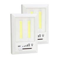 Kastlampen - 2x - dimmer - LED lampen - wit - 11 x 7.5 cm
