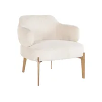 Fauteuil Venus White Chenille
