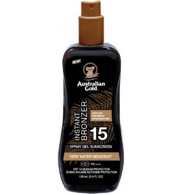Spray gel met bronzer SPF15