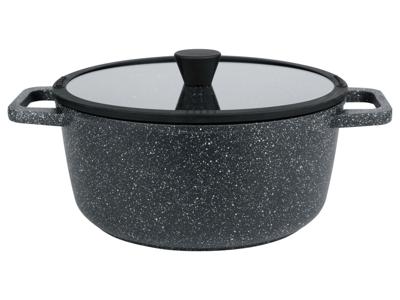 LIVARNO home Aluminium kookpan Ø 28 cm (Granietlook zwart)