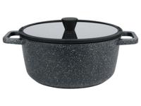 LIVARNO home Aluminium kookpan Ø 28 cm (Granietlook zwart)